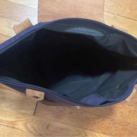 Longchamp Le Pliage medium shoulder tote purse Bilberry - Picture 4 of 7